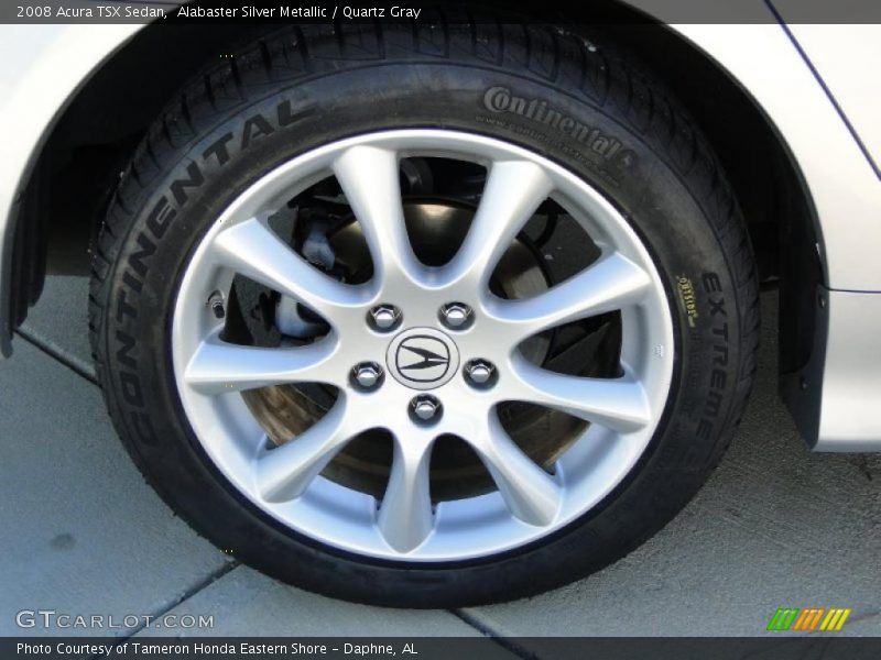Alabaster Silver Metallic / Quartz Gray 2008 Acura TSX Sedan