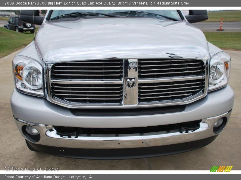 Bright Silver Metallic / Medium Slate Gray 2009 Dodge Ram 3500 Big Horn Edition Quad Cab 4x4 Dually