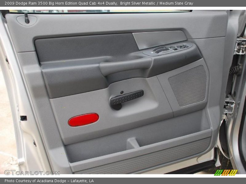 Bright Silver Metallic / Medium Slate Gray 2009 Dodge Ram 3500 Big Horn Edition Quad Cab 4x4 Dually