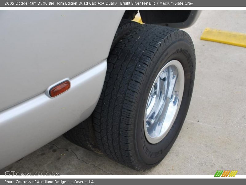 Bright Silver Metallic / Medium Slate Gray 2009 Dodge Ram 3500 Big Horn Edition Quad Cab 4x4 Dually