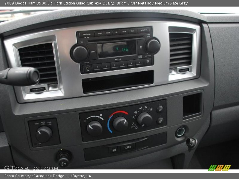 Controls of 2009 Ram 3500 Big Horn Edition Quad Cab 4x4 Dually