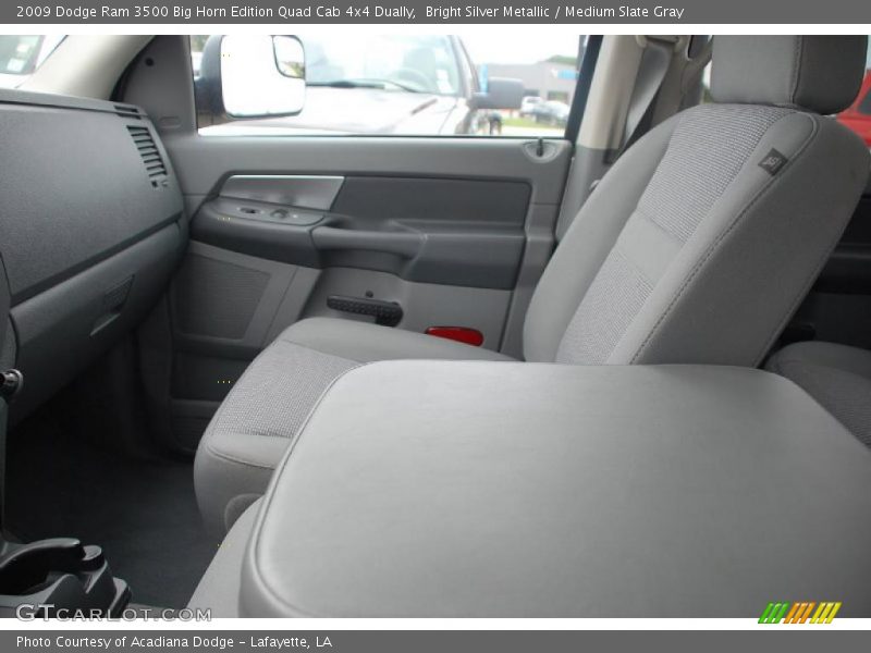 Bright Silver Metallic / Medium Slate Gray 2009 Dodge Ram 3500 Big Horn Edition Quad Cab 4x4 Dually