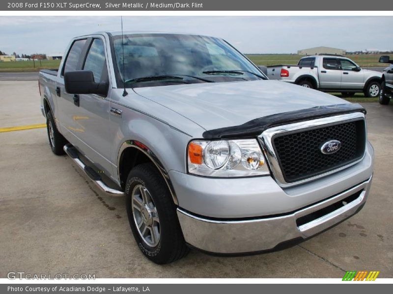 Silver Metallic / Medium/Dark Flint 2008 Ford F150 XLT SuperCrew