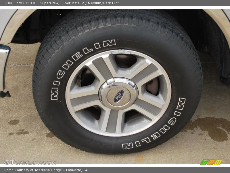 Silver Metallic / Medium/Dark Flint 2008 Ford F150 XLT SuperCrew