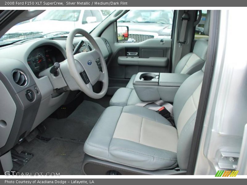Silver Metallic / Medium/Dark Flint 2008 Ford F150 XLT SuperCrew