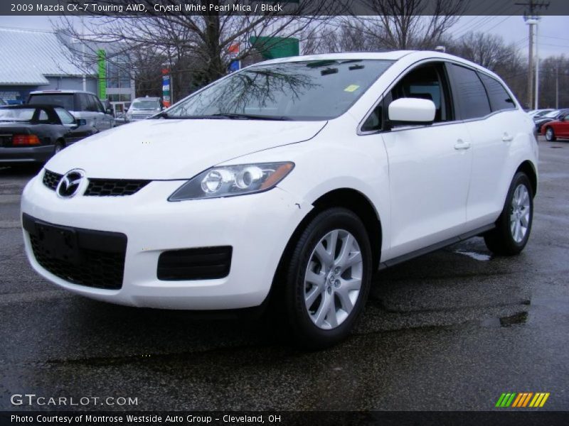 Crystal White Pearl Mica / Black 2009 Mazda CX-7 Touring AWD