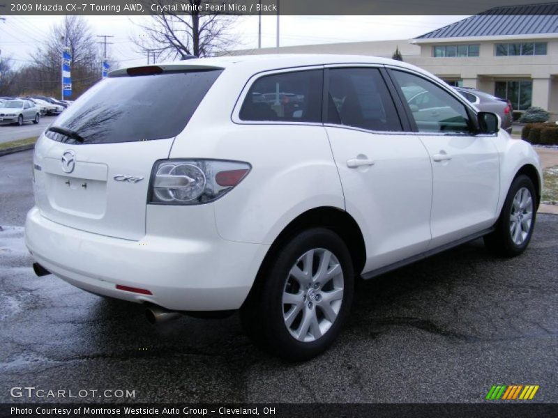 Crystal White Pearl Mica / Black 2009 Mazda CX-7 Touring AWD