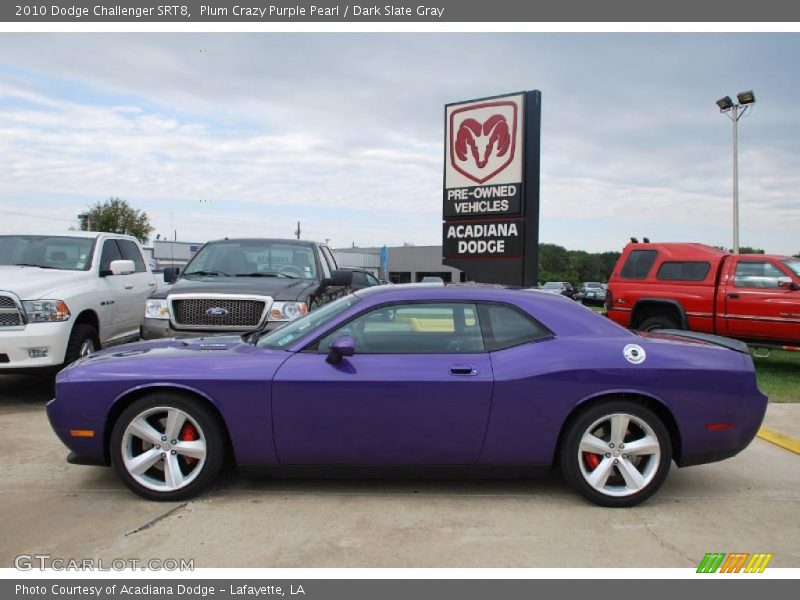 Plum Crazy Purple Pearl / Dark Slate Gray 2010 Dodge Challenger SRT8