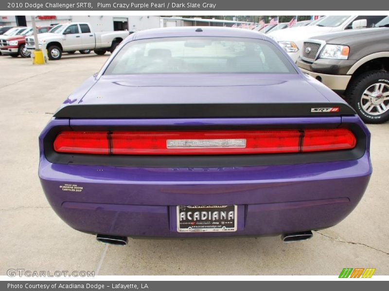 Plum Crazy Purple Pearl / Dark Slate Gray 2010 Dodge Challenger SRT8