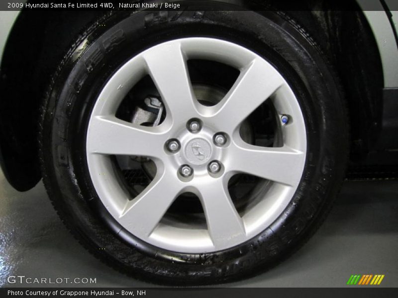  2009 Santa Fe Limited 4WD Wheel