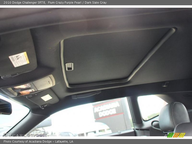 Sunroof of 2010 Challenger SRT8