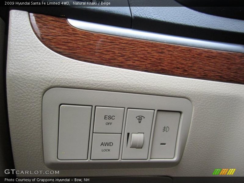 Natural Khaki / Beige 2009 Hyundai Santa Fe Limited 4WD