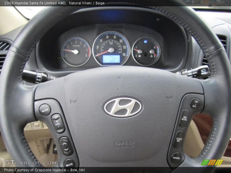  2009 Santa Fe Limited 4WD Steering Wheel