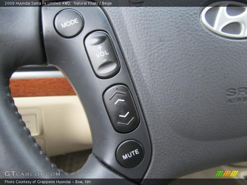Controls of 2009 Santa Fe Limited 4WD