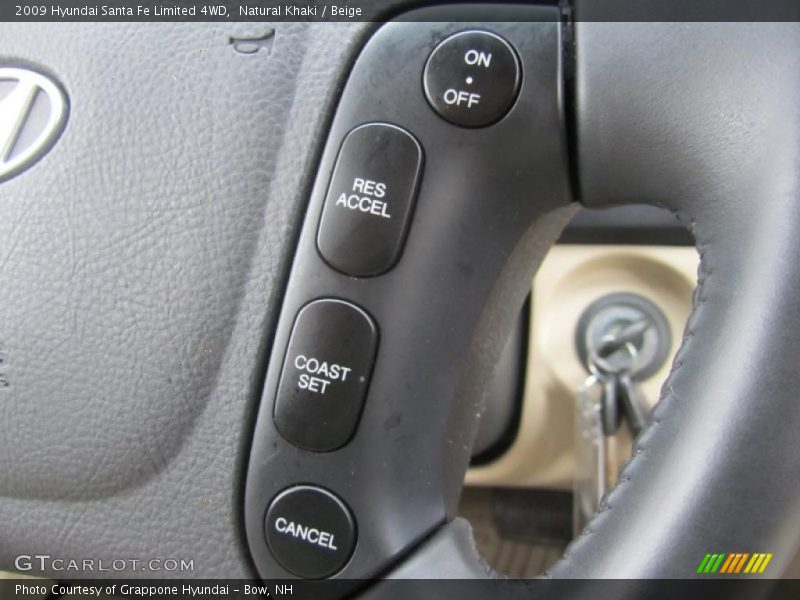 Controls of 2009 Santa Fe Limited 4WD