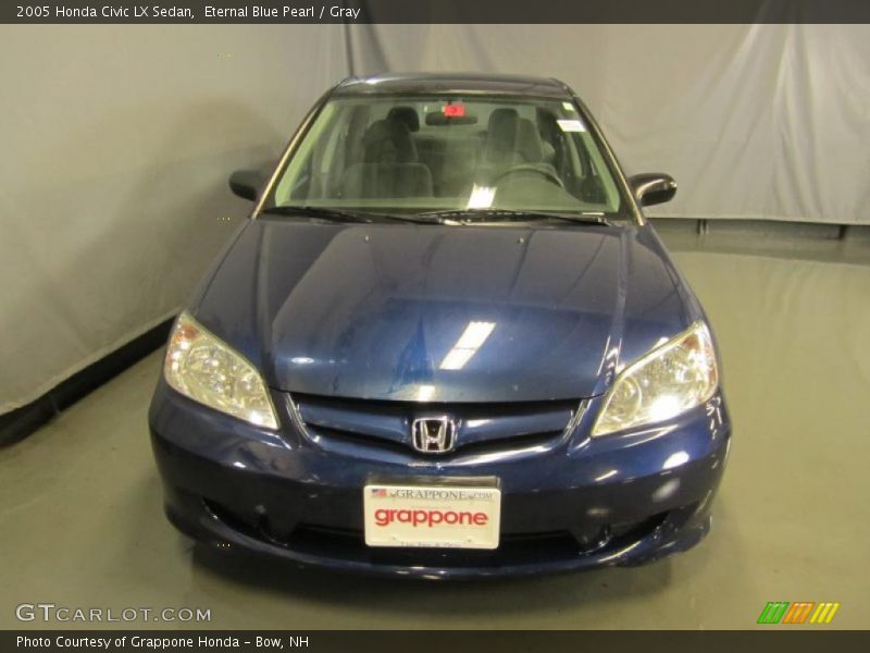 Eternal Blue Pearl / Gray 2005 Honda Civic LX Sedan