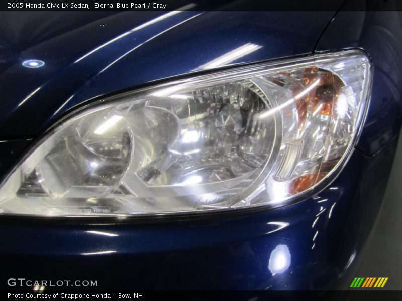 Eternal Blue Pearl / Gray 2005 Honda Civic LX Sedan