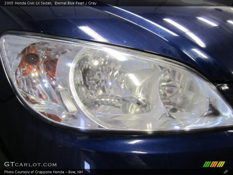 Eternal Blue Pearl / Gray 2005 Honda Civic LX Sedan