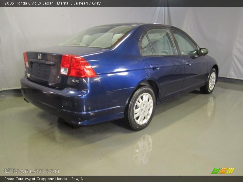 Eternal Blue Pearl / Gray 2005 Honda Civic LX Sedan