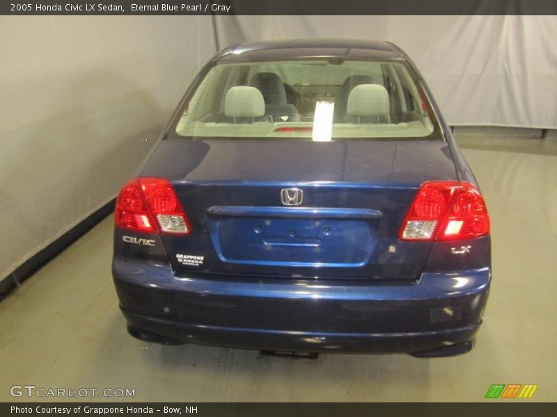 Eternal Blue Pearl / Gray 2005 Honda Civic LX Sedan