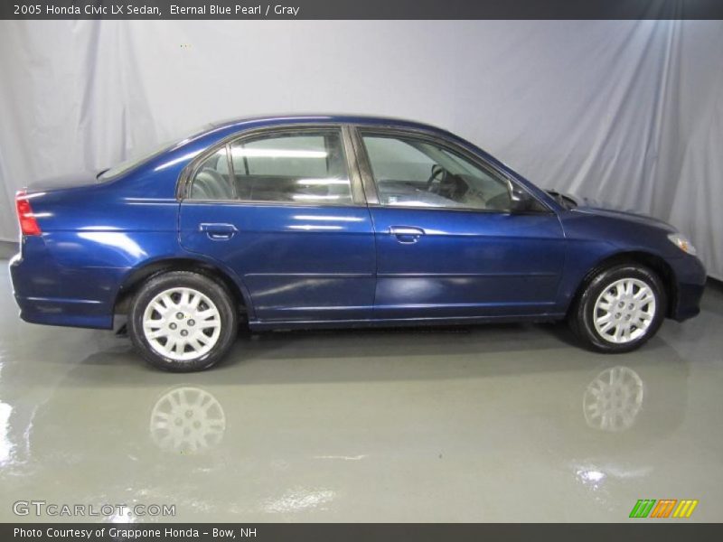 Eternal Blue Pearl / Gray 2005 Honda Civic LX Sedan