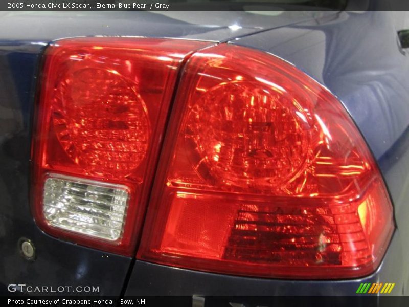 Eternal Blue Pearl / Gray 2005 Honda Civic LX Sedan