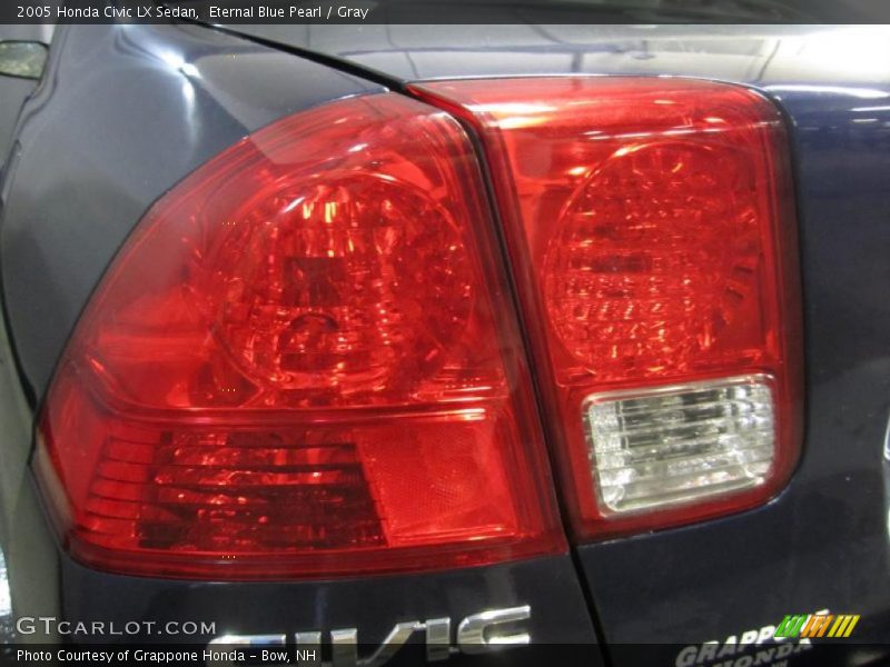 Eternal Blue Pearl / Gray 2005 Honda Civic LX Sedan