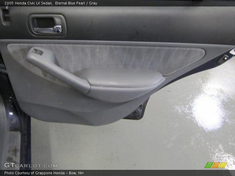 Eternal Blue Pearl / Gray 2005 Honda Civic LX Sedan