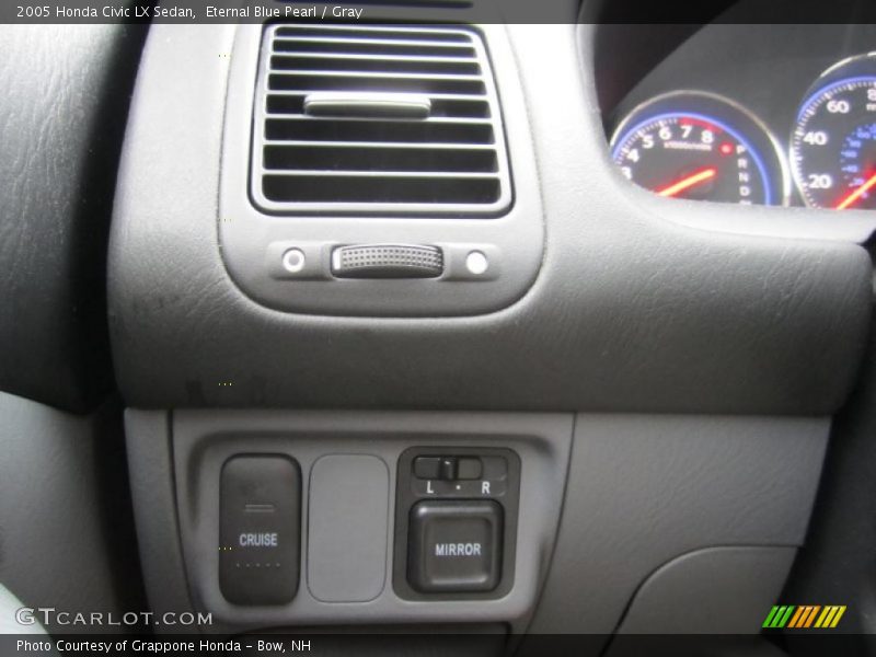 Eternal Blue Pearl / Gray 2005 Honda Civic LX Sedan