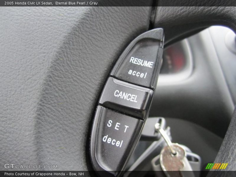 Eternal Blue Pearl / Gray 2005 Honda Civic LX Sedan