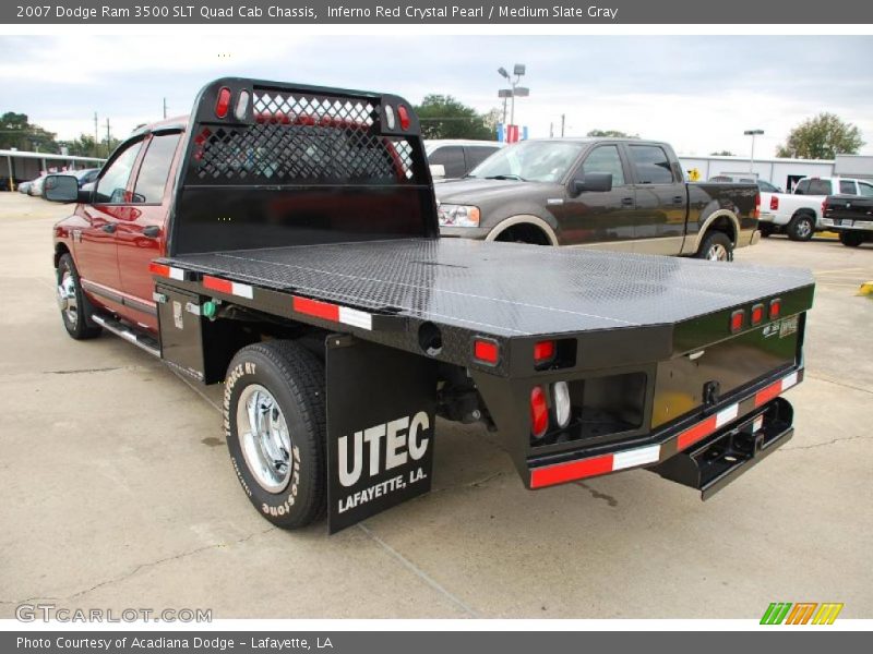 Inferno Red Crystal Pearl / Medium Slate Gray 2007 Dodge Ram 3500 SLT Quad Cab Chassis