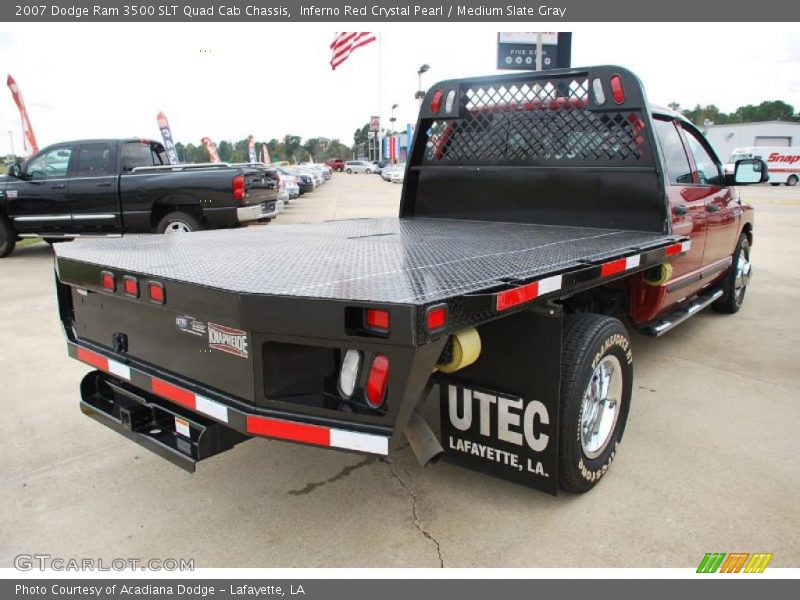 Inferno Red Crystal Pearl / Medium Slate Gray 2007 Dodge Ram 3500 SLT Quad Cab Chassis