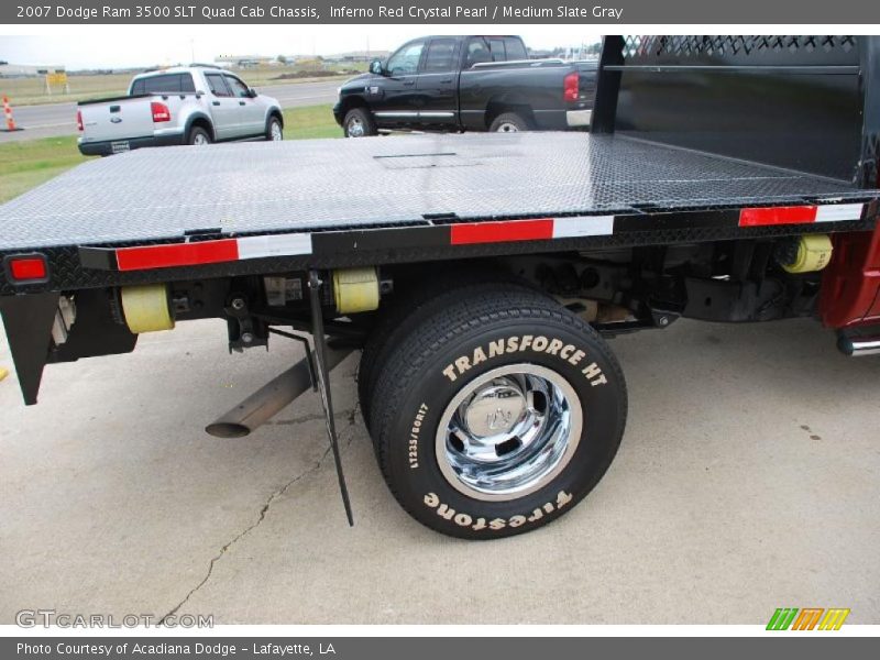 Inferno Red Crystal Pearl / Medium Slate Gray 2007 Dodge Ram 3500 SLT Quad Cab Chassis