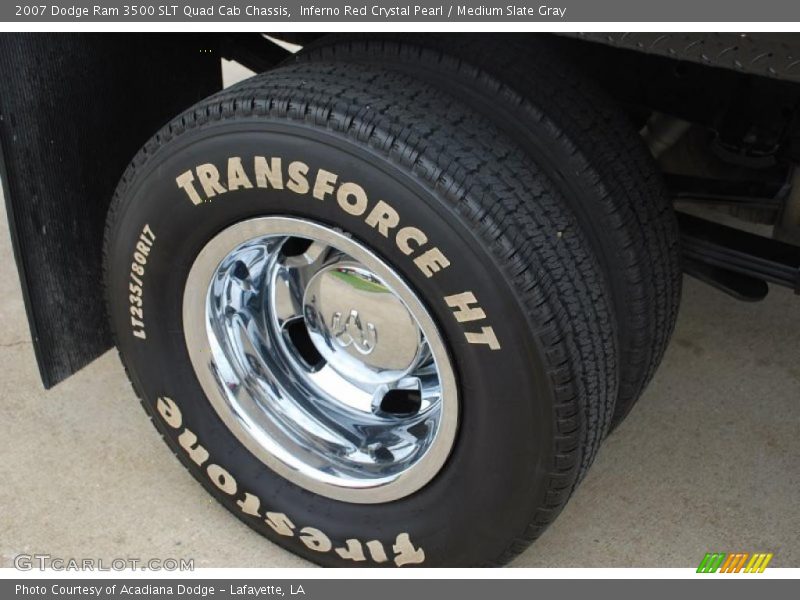 Inferno Red Crystal Pearl / Medium Slate Gray 2007 Dodge Ram 3500 SLT Quad Cab Chassis