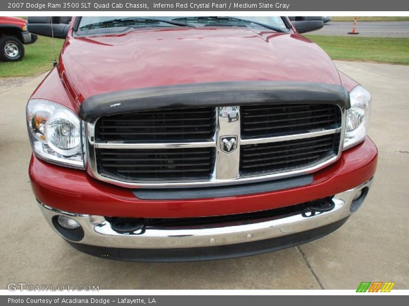 Inferno Red Crystal Pearl / Medium Slate Gray 2007 Dodge Ram 3500 SLT Quad Cab Chassis