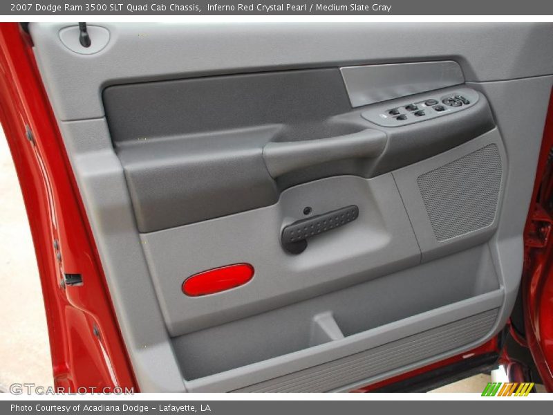 Inferno Red Crystal Pearl / Medium Slate Gray 2007 Dodge Ram 3500 SLT Quad Cab Chassis