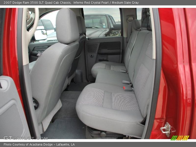 Inferno Red Crystal Pearl / Medium Slate Gray 2007 Dodge Ram 3500 SLT Quad Cab Chassis