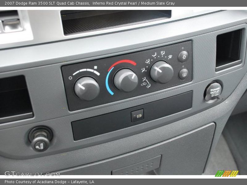 Inferno Red Crystal Pearl / Medium Slate Gray 2007 Dodge Ram 3500 SLT Quad Cab Chassis