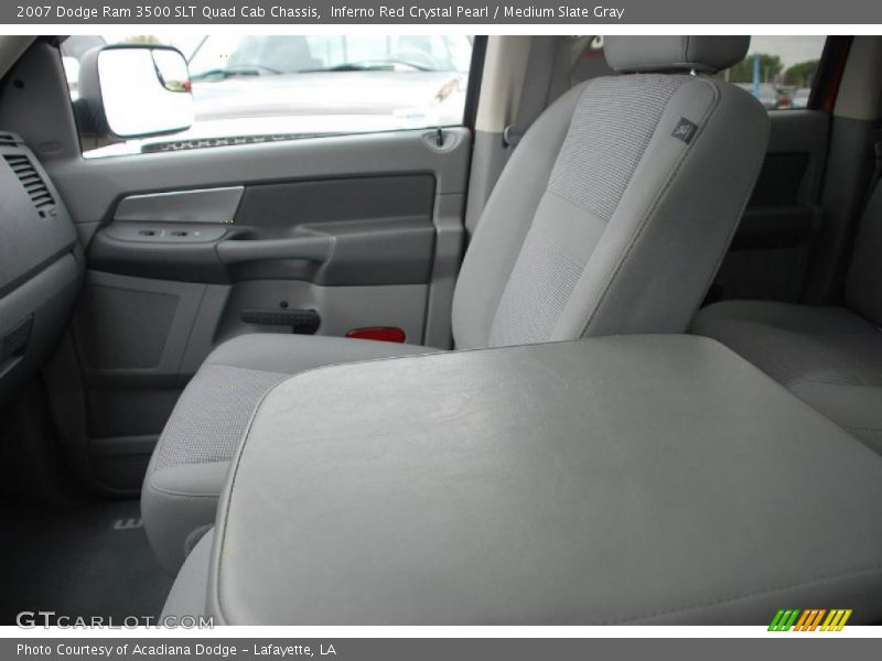 Inferno Red Crystal Pearl / Medium Slate Gray 2007 Dodge Ram 3500 SLT Quad Cab Chassis