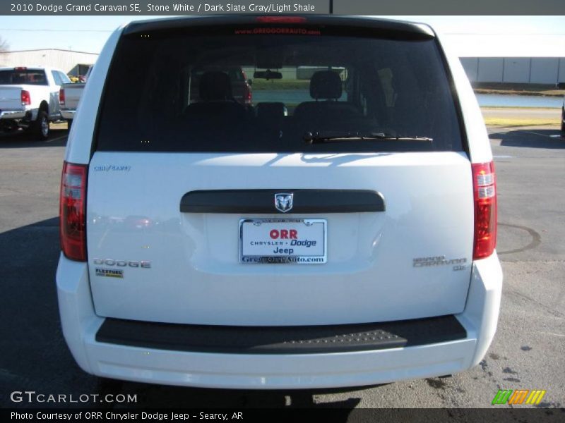 Stone White / Dark Slate Gray/Light Shale 2010 Dodge Grand Caravan SE