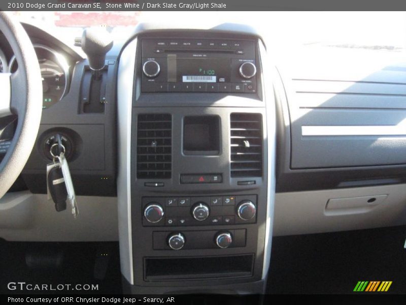 Stone White / Dark Slate Gray/Light Shale 2010 Dodge Grand Caravan SE