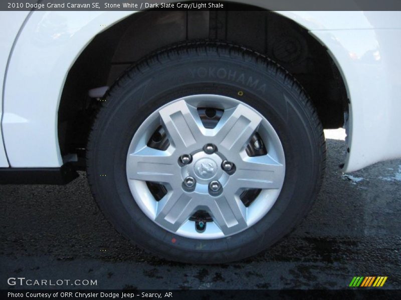 Stone White / Dark Slate Gray/Light Shale 2010 Dodge Grand Caravan SE