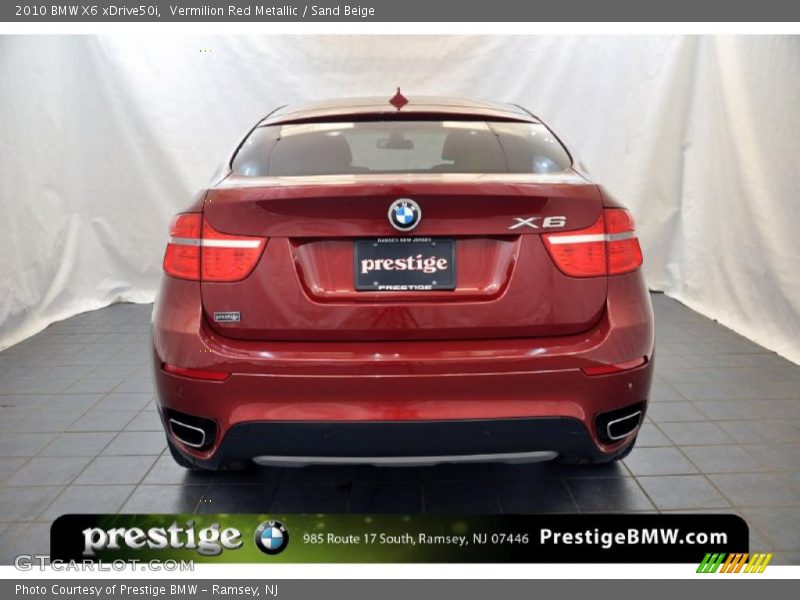 Vermilion Red Metallic / Sand Beige 2010 BMW X6 xDrive50i