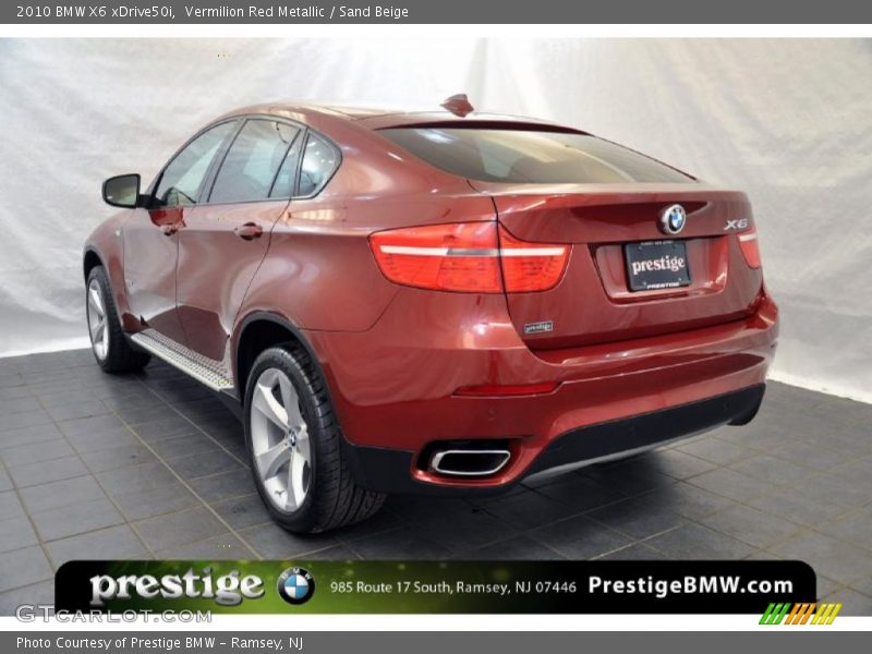 Vermilion Red Metallic / Sand Beige 2010 BMW X6 xDrive50i