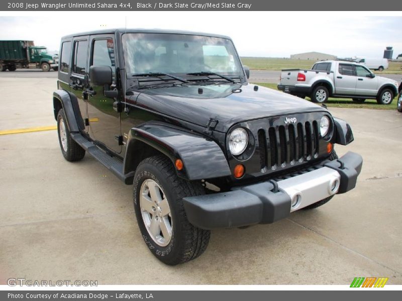 Black / Dark Slate Gray/Med Slate Gray 2008 Jeep Wrangler Unlimited Sahara 4x4