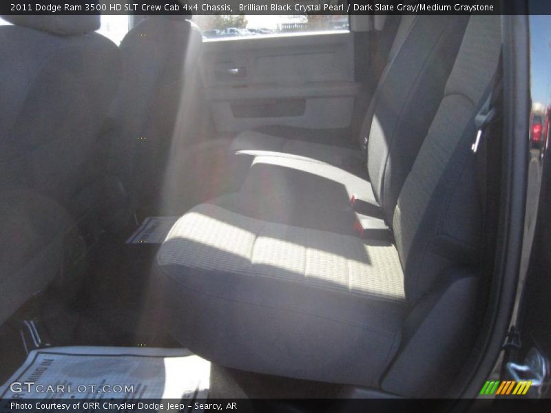 Brilliant Black Crystal Pearl / Dark Slate Gray/Medium Graystone 2011 Dodge Ram 3500 HD SLT Crew Cab 4x4 Chassis