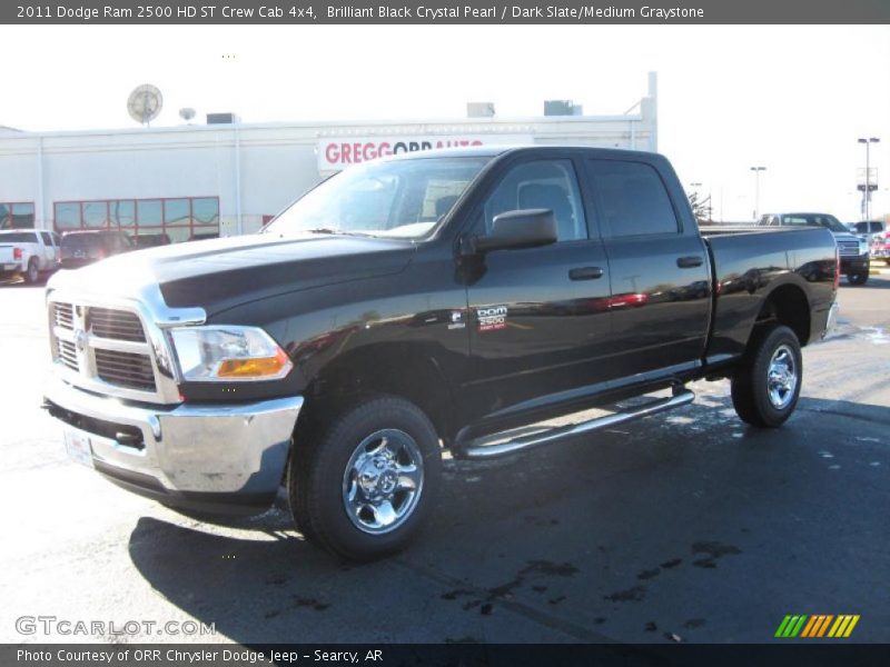 Brilliant Black Crystal Pearl / Dark Slate/Medium Graystone 2011 Dodge Ram 2500 HD ST Crew Cab 4x4
