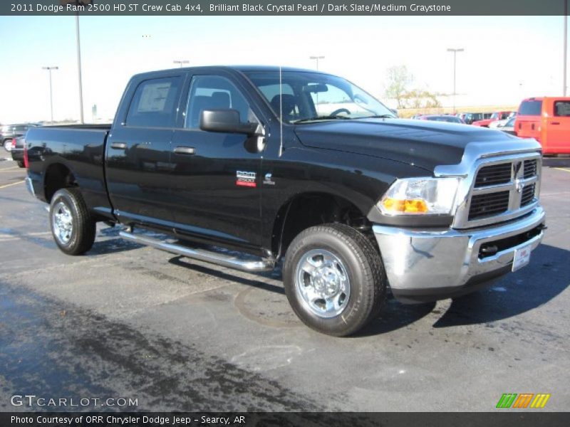 Brilliant Black Crystal Pearl / Dark Slate/Medium Graystone 2011 Dodge Ram 2500 HD ST Crew Cab 4x4