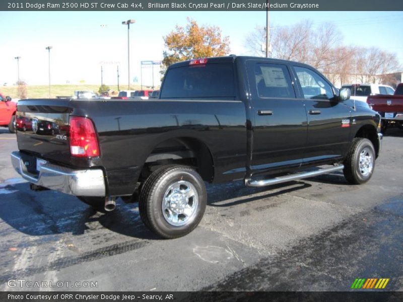 Brilliant Black Crystal Pearl / Dark Slate/Medium Graystone 2011 Dodge Ram 2500 HD ST Crew Cab 4x4