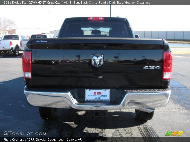Brilliant Black Crystal Pearl / Dark Slate/Medium Graystone 2011 Dodge Ram 2500 HD ST Crew Cab 4x4